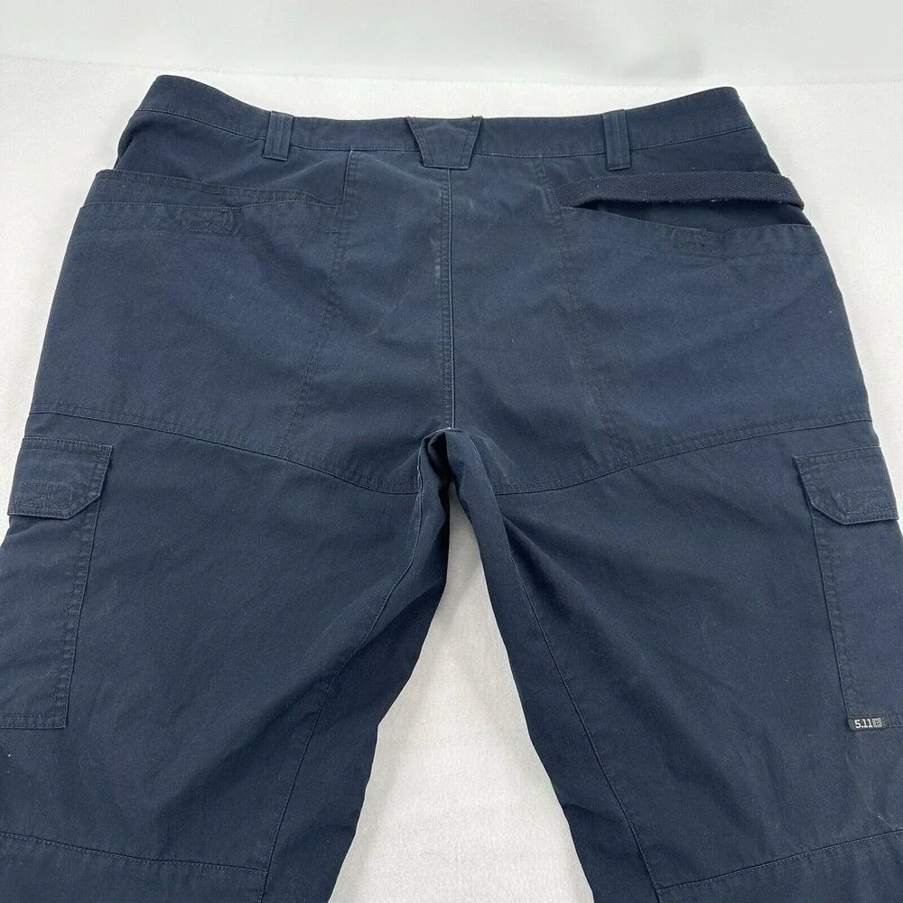 5.11 Tactical Men 42x32 Navy Blue Ripstop Cargo Pants Outdoor Hiking Gorpcore